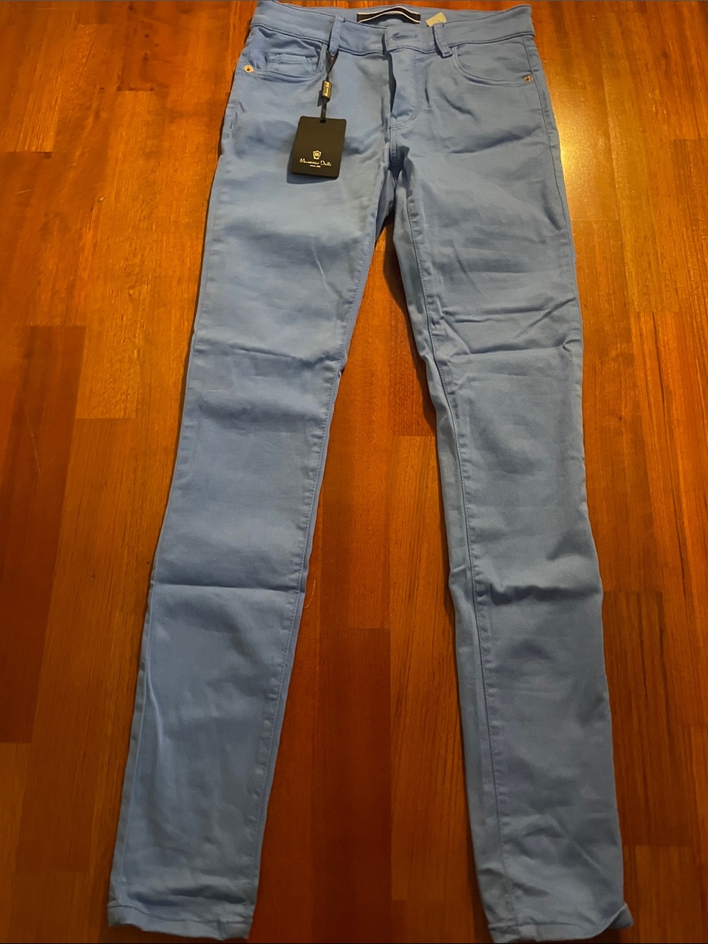 Massimo Dutti Sky Blue Skinny Jeans